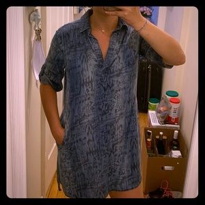 💯 Bella Dahl chambray dress WITH POCKETS!